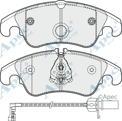Brake Pad Set, disc brake (PAD1862)
