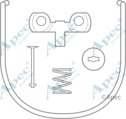 Accessory Kit, brake shoes (KIT864)