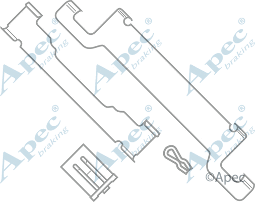 Accessory Kit, disc brake pad (KIT556)