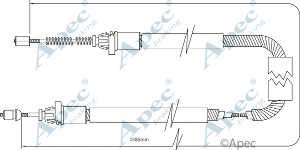 Cable Pull, parking brake (CAB1367)