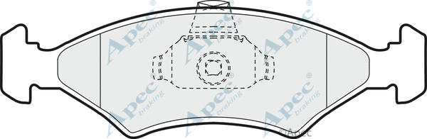Brake Pad Set, disc brake (PAD909)