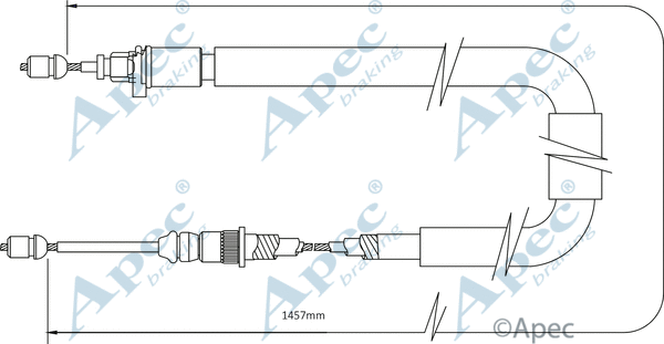 Cable Pull, parking brake (CAB1359)