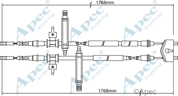 Cable Pull, parking brake (CAB1146)