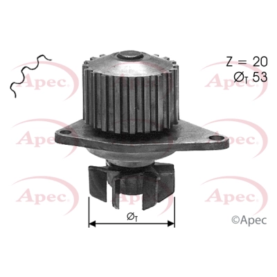 Water Pump, engine cooling (AWP1130)
