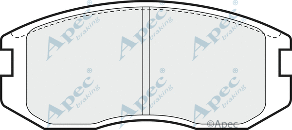 Brake Pad Set, disc brake (PAD722)