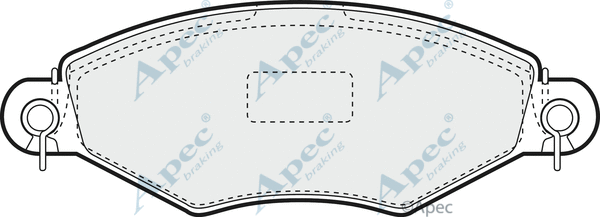 Brake Pad Set, disc brake (PAD1041)