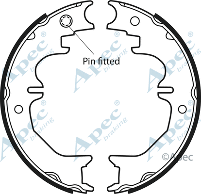 Brake Shoe Set, parking brake (SHU710)