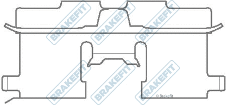 Accessory Kit, disc brake pad (BKT1083)