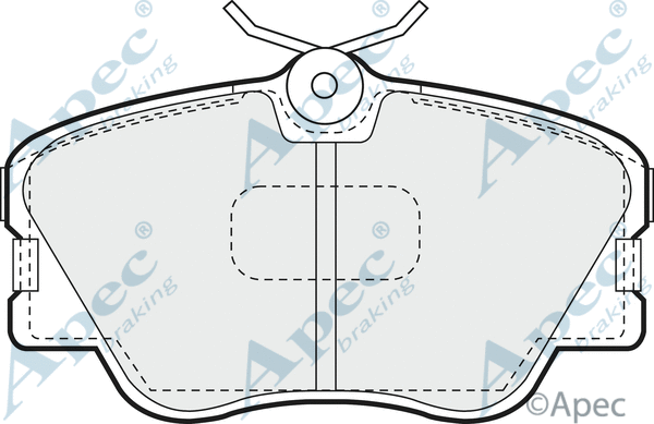Brake Pad Set, disc brake (PAD466)
