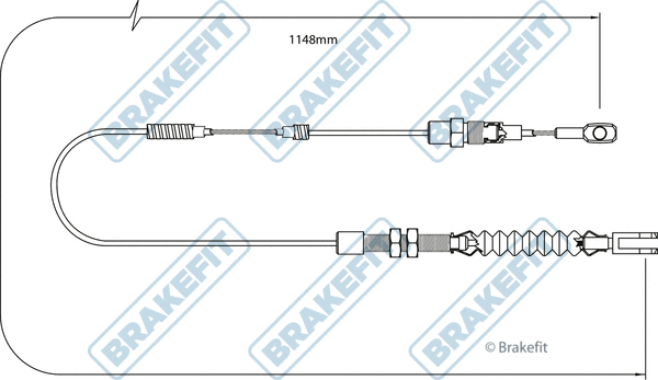 Cable Pull, parking brake (BBC3257)