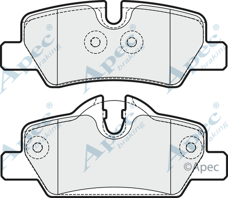 Brake Pad Set, disc brake (PAD2029)