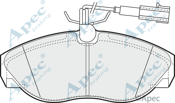 Brake Pad Set, disc brake (PAD1205)
