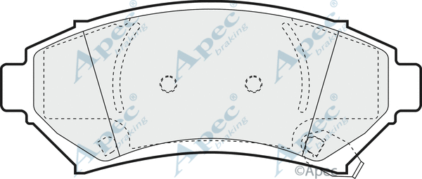 Brake Pad Set, disc brake (PAD1002)