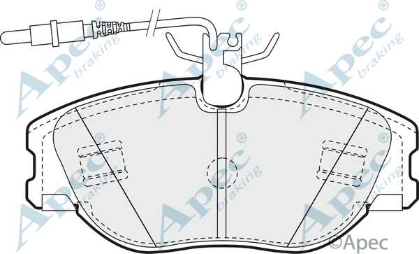 Brake Pad Set, disc brake (PAD898)