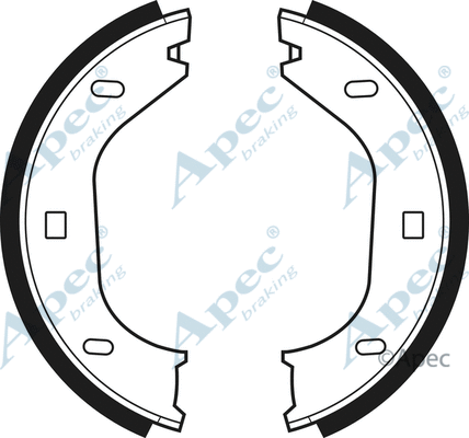 Brake Shoe Set, parking brake (SHU315)