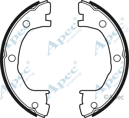 Brake Shoe Set, parking brake (SHU639)