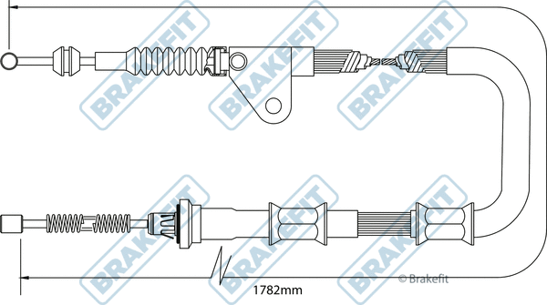Cable Pull, parking brake (BBC3413)