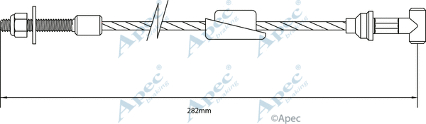 Cable Pull, parking brake (CAB1134)