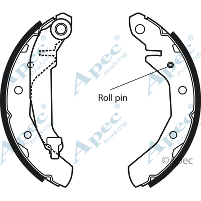 Brake Shoe Set (SHU577)