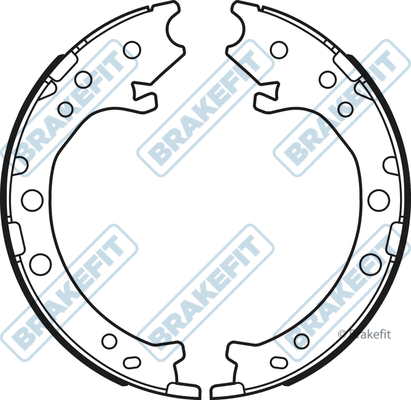 Brake Shoe Set, parking brake (BSH1133)