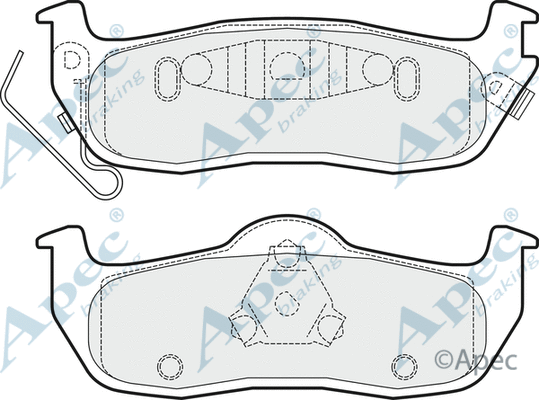Brake Pad Set, disc brake (PAD1492)