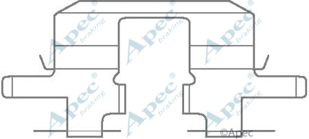 Accessory Kit, disc brake pad (KIT1127)