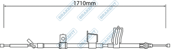 Cable Pull, parking brake (BBC3316)