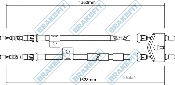 Cable Pull, parking brake (BBC3138)