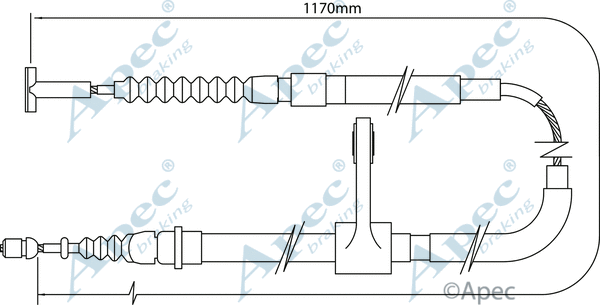 Cable Pull, parking brake (CAB1004)