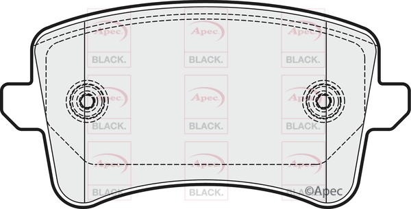 Brake Pad Set, disc brake (PAD1655B)