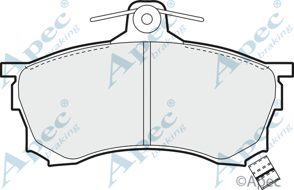 Brake Pad Set, disc brake (PAD879)