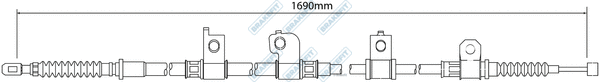 Cable Pull, parking brake (BBC3231)