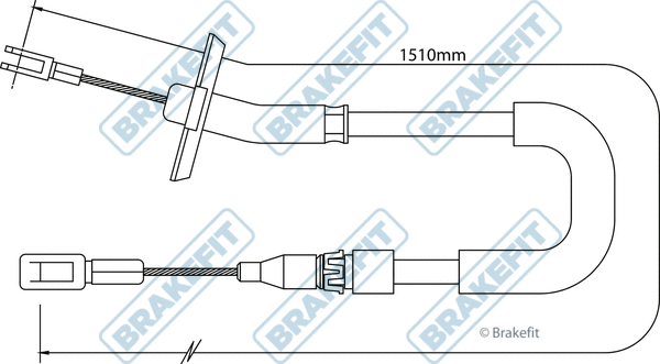Cable Pull, parking brake (BBC3283)