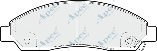Brake Pad Set, disc brake (PAD1640)