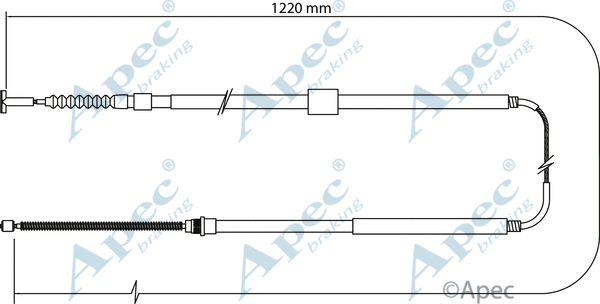 Cable Pull, parking brake (CAB1114)
