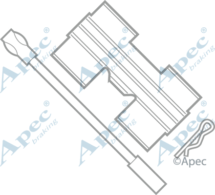 Accessory Kit, disc brake pad (KIT238)