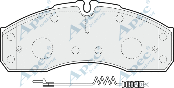 Brake Pad Set, disc brake (PAD1541)