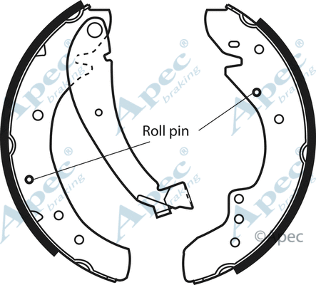 Brake Shoe Set (SHU528)