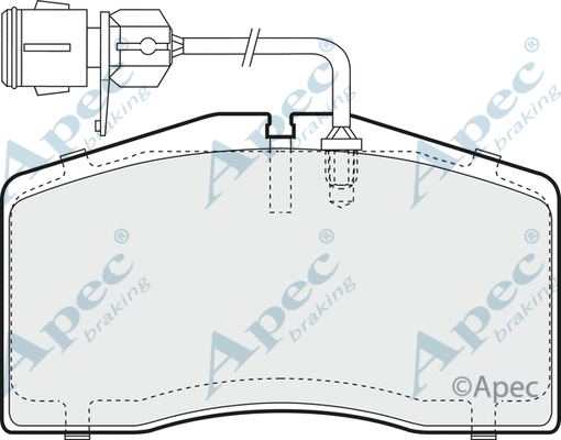 Brake Pad Set, disc brake (PAD1296)