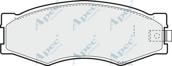 Brake Pad Set, disc brake (PAD452)