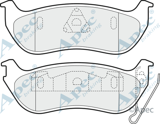 Brake Pad Set, disc brake (PAD1601)