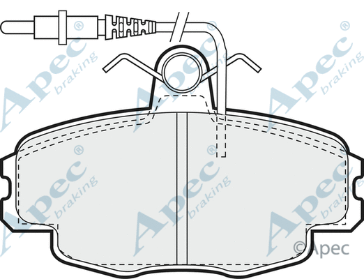 Brake Pad Set, disc brake (PAD710)