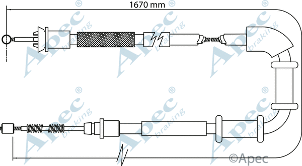 Cable Pull, parking brake (CAB1107)