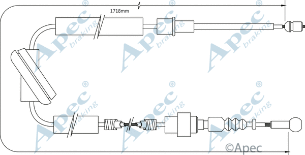 Cable Pull, parking brake (CAB1572)