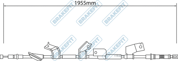 Cable Pull, parking brake (BBC3210)