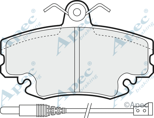 Brake Pad Set, disc brake (PAD810)