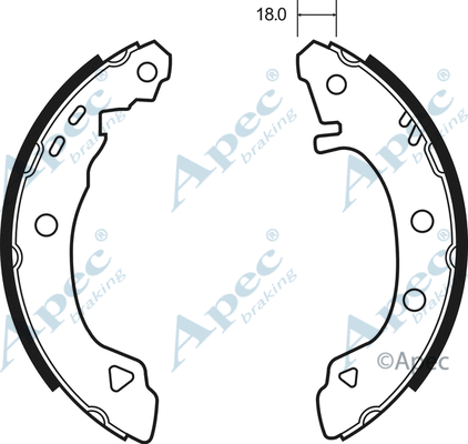 Brake Shoe Set (SHU491)
