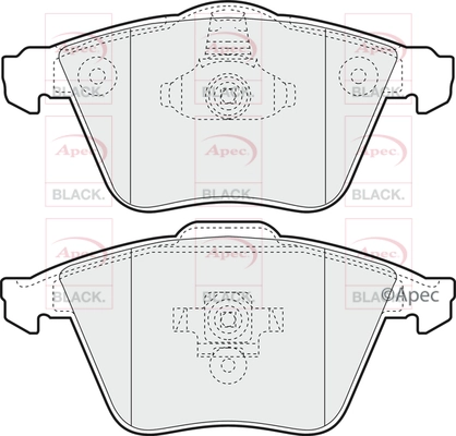 Brake Pad Set, disc brake (PAD1420B)