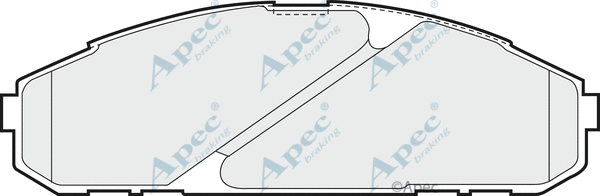 Brake Pad Set, disc brake (PAD876)