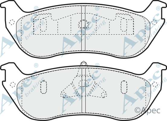 Brake Pad Set, disc brake (PAD1385)